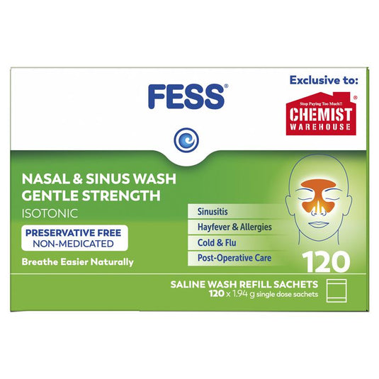 Fess Nasal & Sinus Wash 120 Sachets