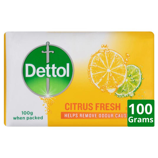 Dettol Citrus Fresh Bar Soap 3x100g