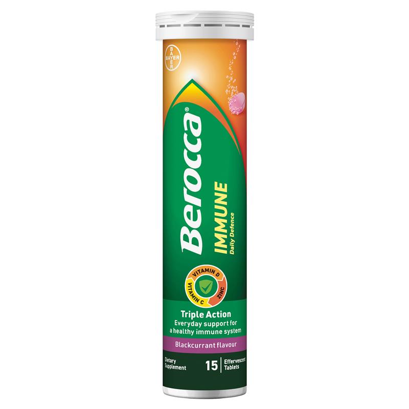 Load image into Gallery viewer, Berocca Immune Daily Defence Blackcurrant 30 Effervescent Tablets
