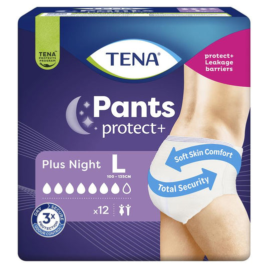TENA Pants Night Large 12 Pack