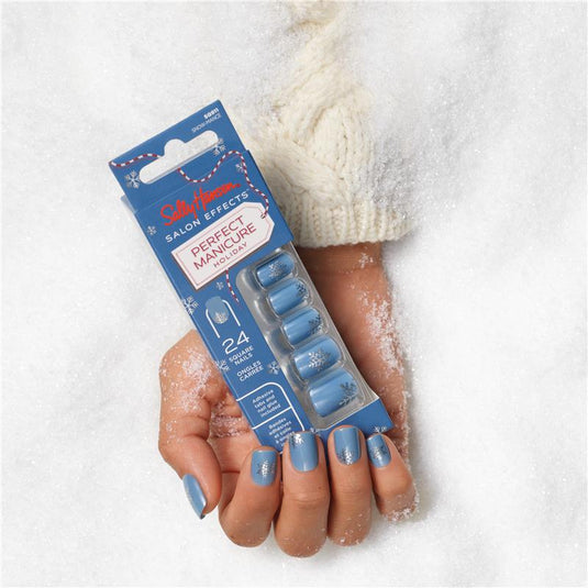 Sally Hansen Salon Effects Perfect Manicure 24 Press On Nails Once Upon A Holiday Collection You Sleigh Me