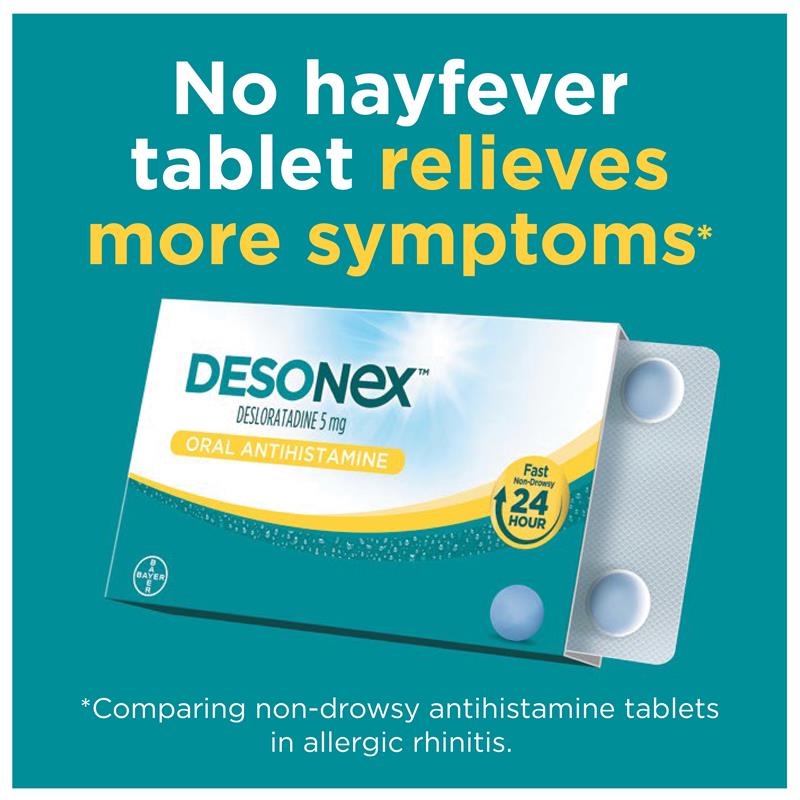 Load image into Gallery viewer, Desonex Allergy &amp; Hayfever 5mg 20 Tablets
