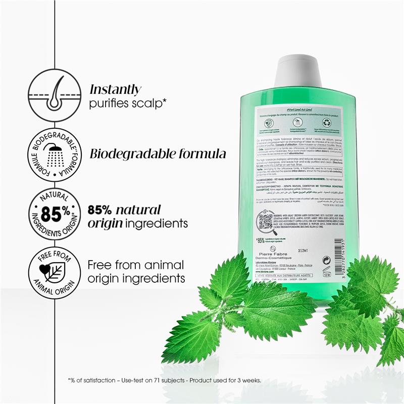 Load image into Gallery viewer, Klorane Shampoo with Organic Nettle 400ml
