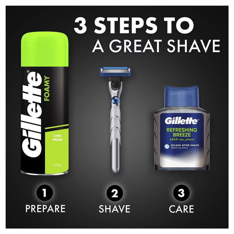 Load image into Gallery viewer, Gillette Shave Foam Lemon/Lime Value Pack 333g
