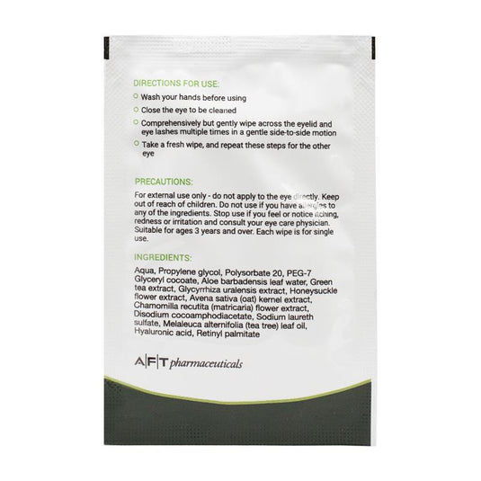 Opti-Soothe Preservative Free Eyelid Wipes 30 Wipes