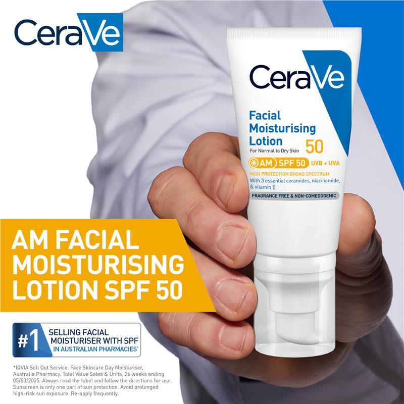 Load image into Gallery viewer, CeraVe Facial Moisturising Lotion SPF 50 52ml
