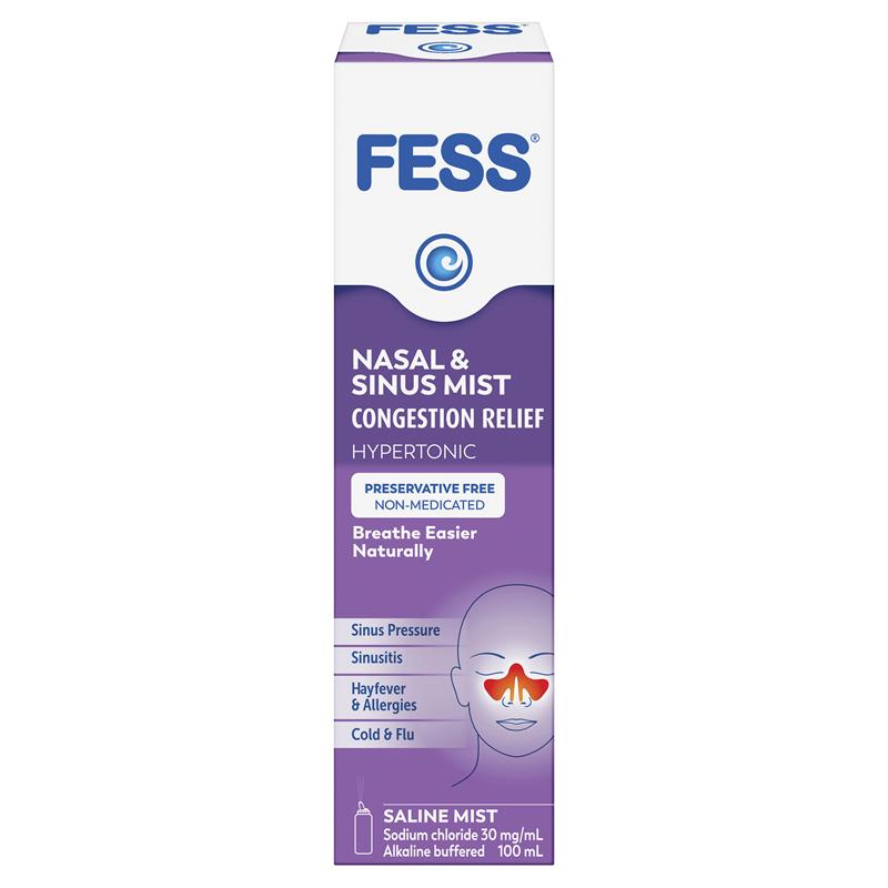 Load image into Gallery viewer, Fess Nasal &amp; Sinus Saline Mist 100ml
