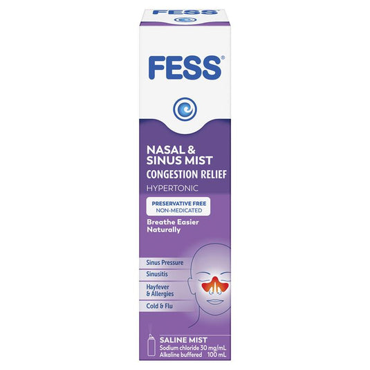 Fess Nasal & Sinus Saline Mist 100ml