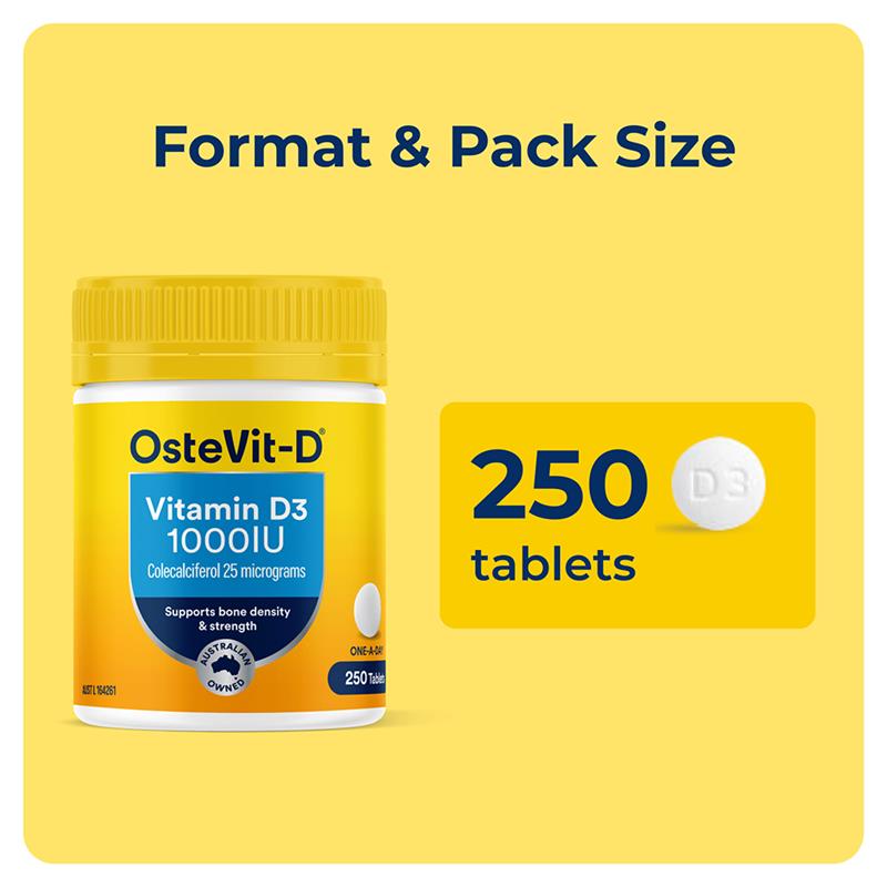 Load image into Gallery viewer, OsteVit-D Vitamin D3 1000IU 250 Tablets
