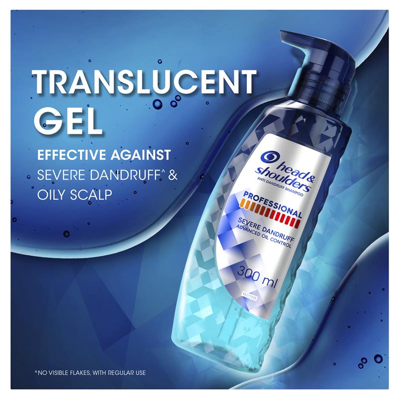 Load image into Gallery viewer, Head &amp; Shoulders Professional Advanced Oil Control Shampoo For Severe Dandruff 300ml
