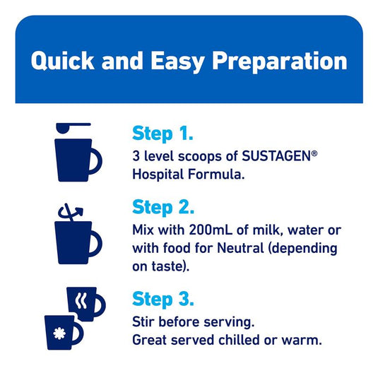 Sustagen Hospital Formula Nutritional Supplement Caramel Flavour 840g