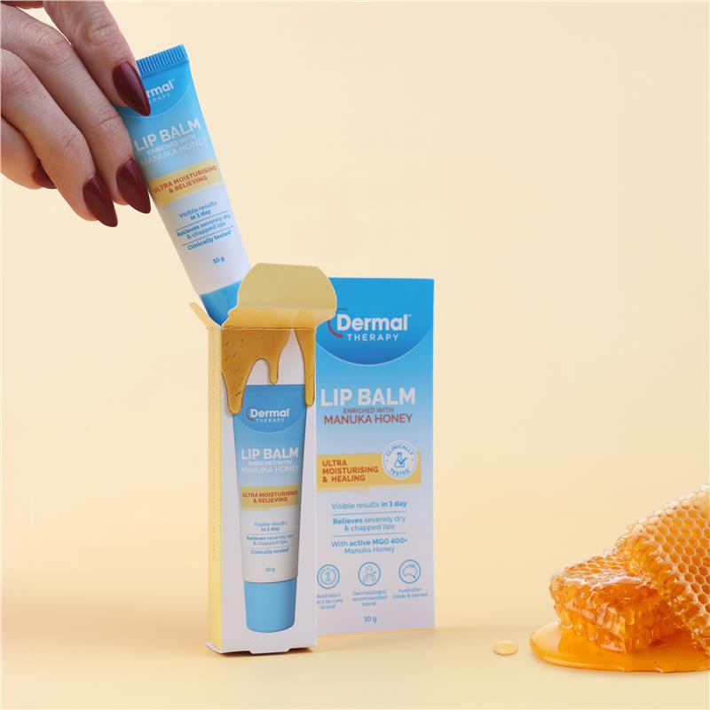 Load image into Gallery viewer, Dermal Therapy Lip Balm Manuka Honey 10g
