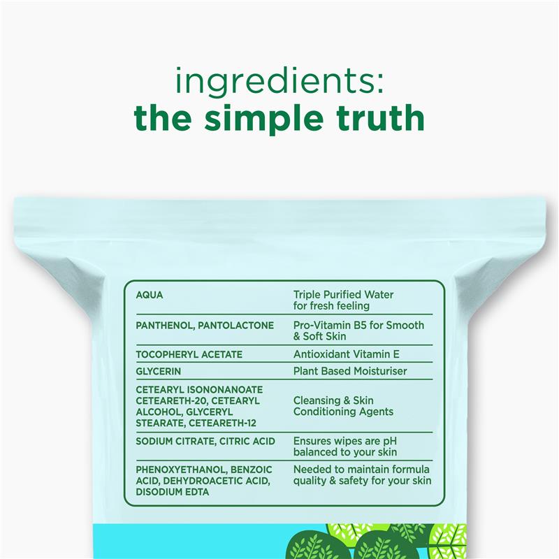 Load image into Gallery viewer, Simple Micellar Facial Wipes 20 Pack
