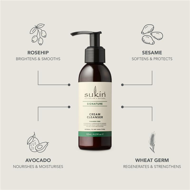 Load image into Gallery viewer, Sukin Signature Cream Cleanser Pump 125ml
