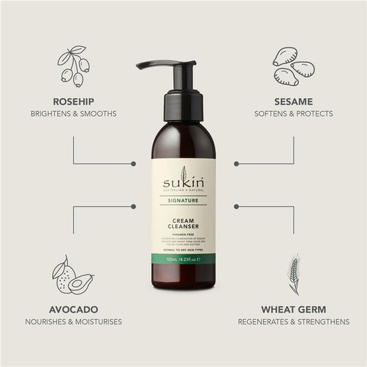 Sukin Signature Cream Cleanser Pump 125ml