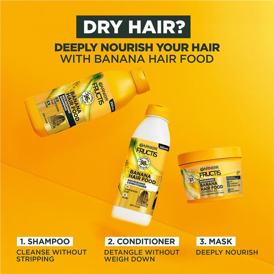 Garnier Fructis Hair Food Nourishing Banana Conditioner For Dry Hair 350ml