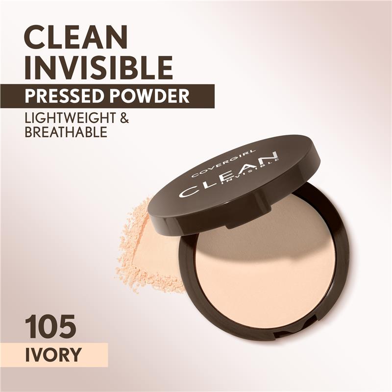 Load image into Gallery viewer, Covergirl Clean Invisible Pressed Powder 105 Ivory 11g
