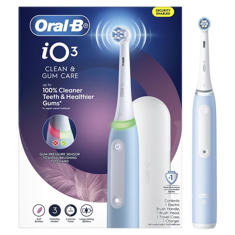 Load image into Gallery viewer, Oral B Power Toothbrush iO 3 Series Blue
