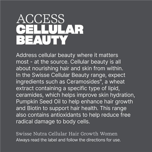 Swisse Nutra Cellular Hair Growth Women 60 Tablets