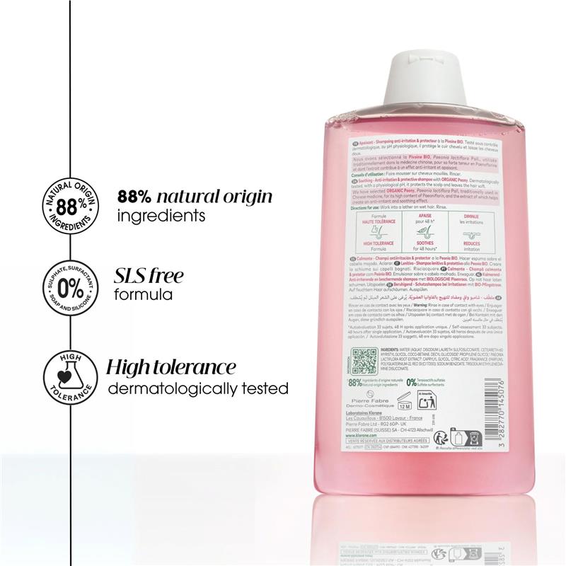 Load image into Gallery viewer, Klorane Soothing Shampoo with Peony 400ml - Sensitive Scalp
