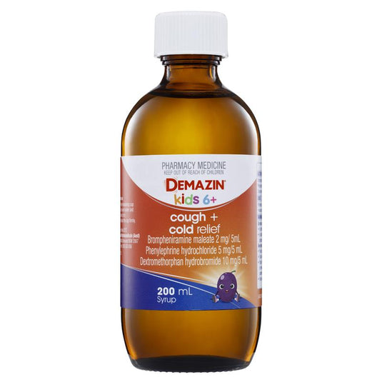 Demazin Kids 6+ Cough + Cold Relief 200ml