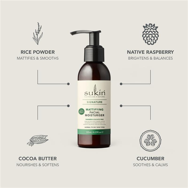 Load image into Gallery viewer, Sukin Signature Mattifying Facial Moisturiser 125ml
