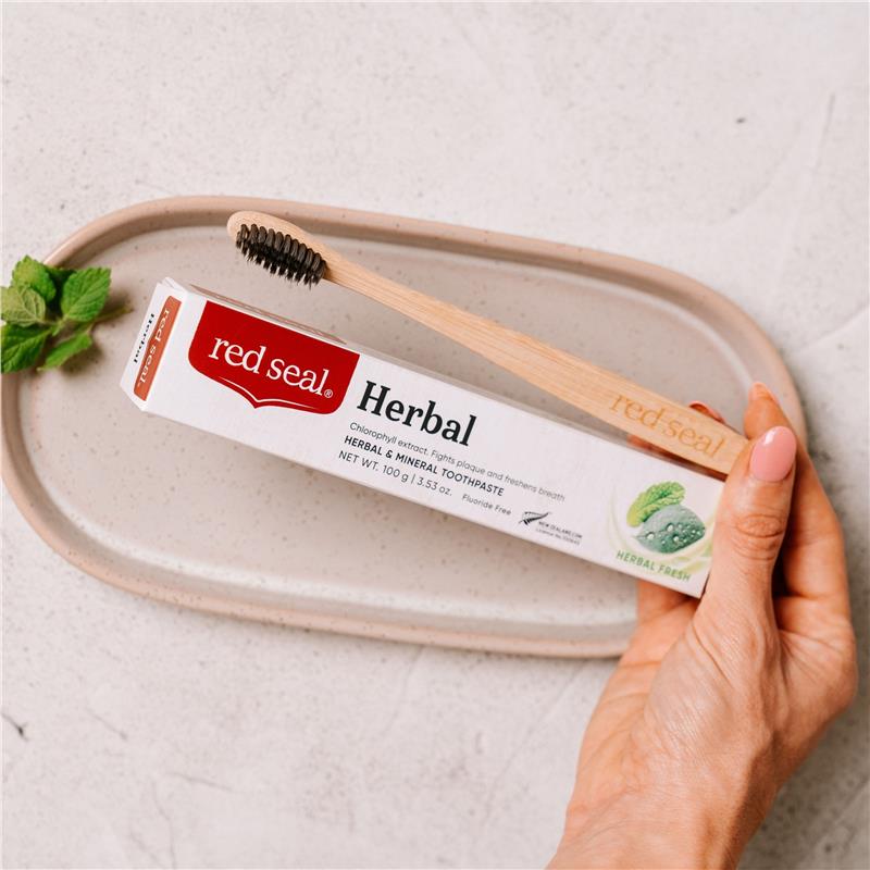 Load image into Gallery viewer, Red Seal Toothpaste Herbal 100g

