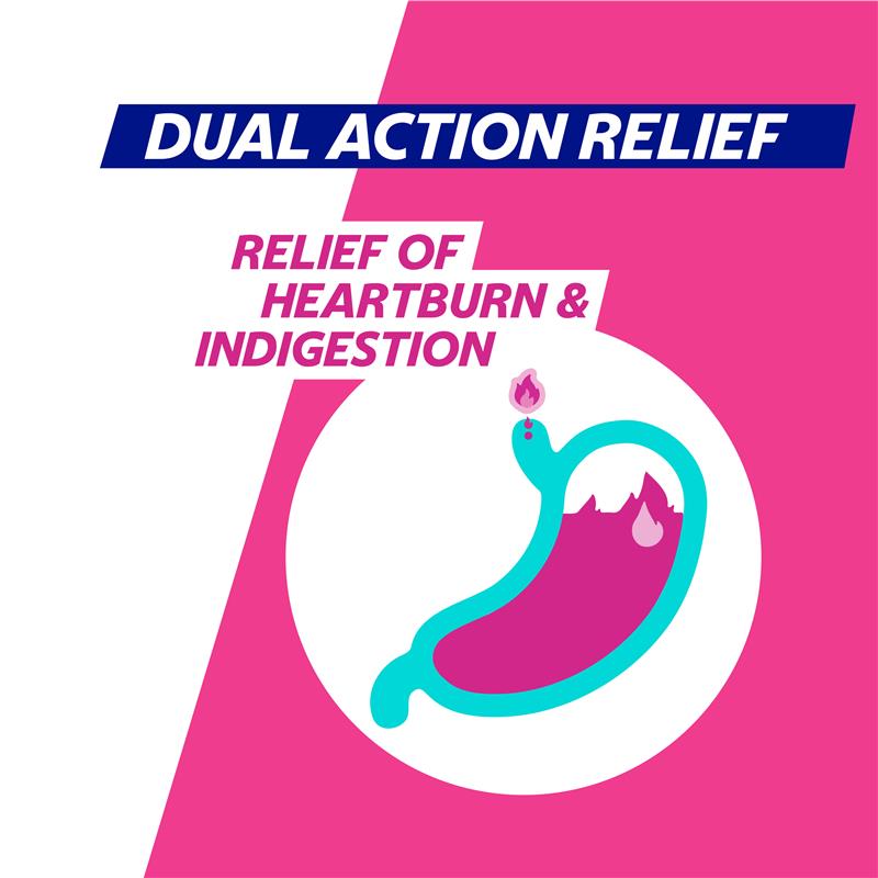 Load image into Gallery viewer, Gaviscon Dual Action Chewable Tablets Peppermint Heartburn &amp; Indigestion Relief 16 Pack
