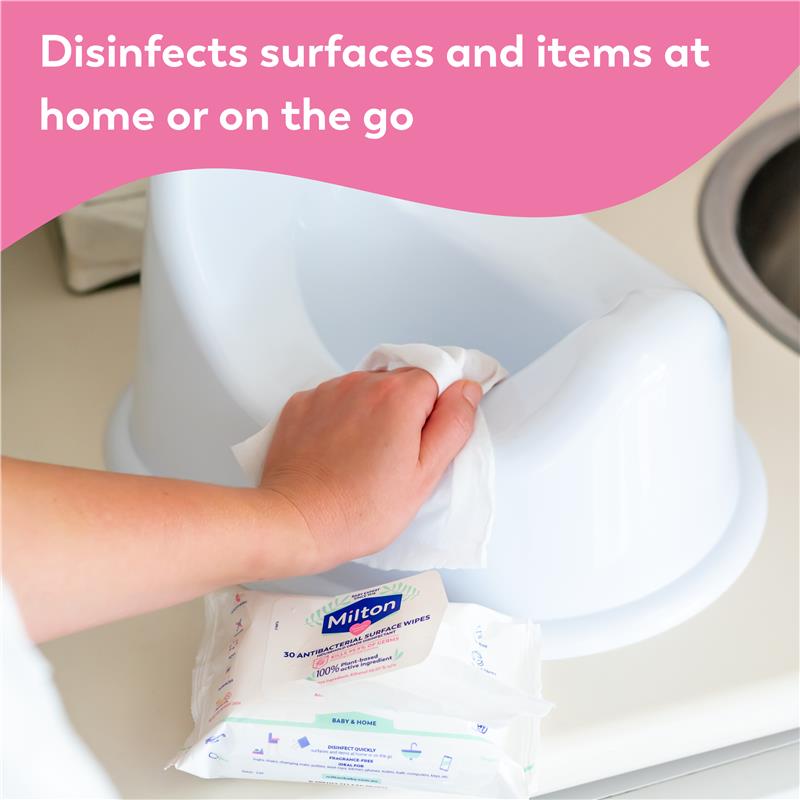 Load image into Gallery viewer, Milton Antibacterial Surface Wipes 30 Pack
