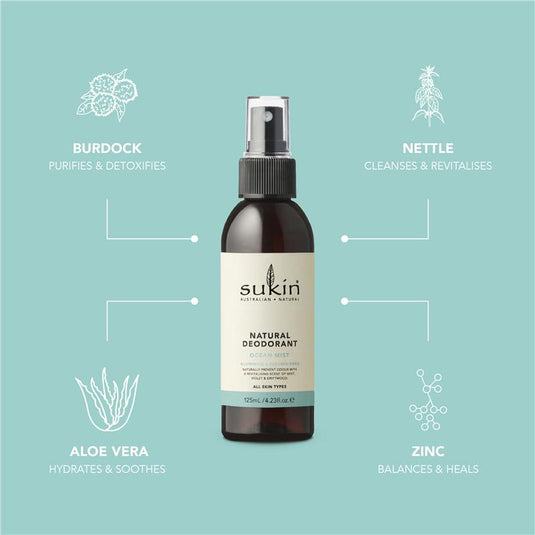 Sukin Natural Deodorant Ocean Mist 125ml