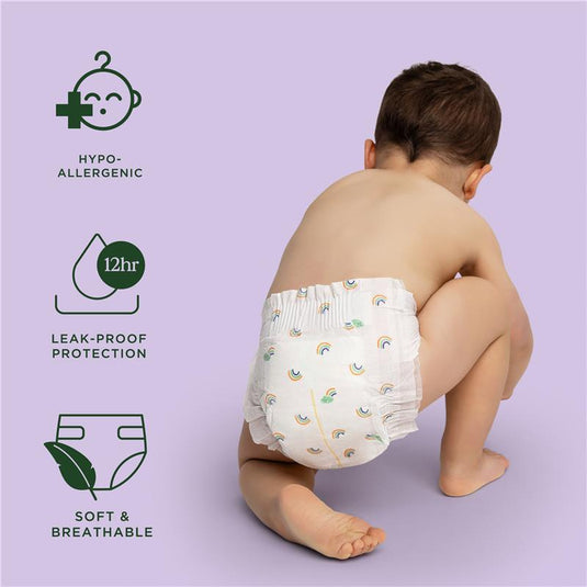 Tooshies Eco Nappies with Organic Bamboo Size 4 Toddler 10-15kg, 36 pack