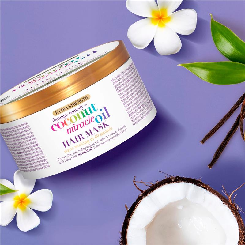 Load image into Gallery viewer, OGX Extra Strength Hydrate &amp; Repair Coconut Miracle Oil Hair Mask For Damaged &amp; Dry Hair 300mL
