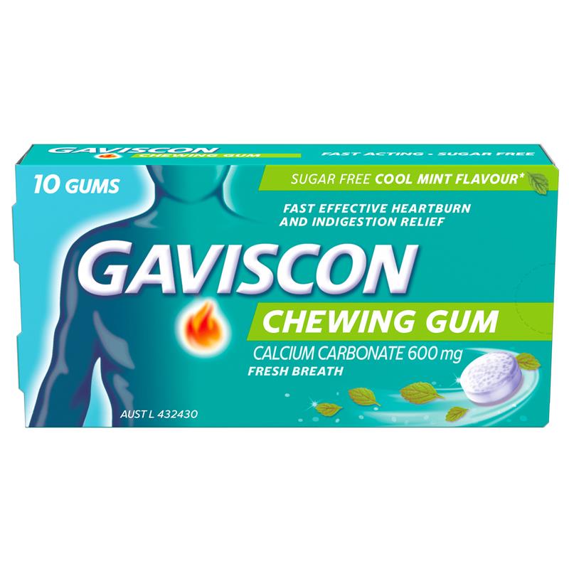 Load image into Gallery viewer, Gaviscon Chewing Gum Cool Mint 10 Gums

