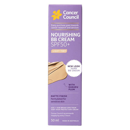 Cancer Council SPF 50+ Face Day Wear BB Cream Matte Light Tint 50ml