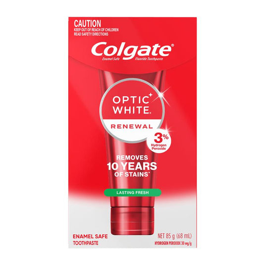 Colgate Toothpaste Optic White Renewal Teeth Whitening Lasting Fresh 85g