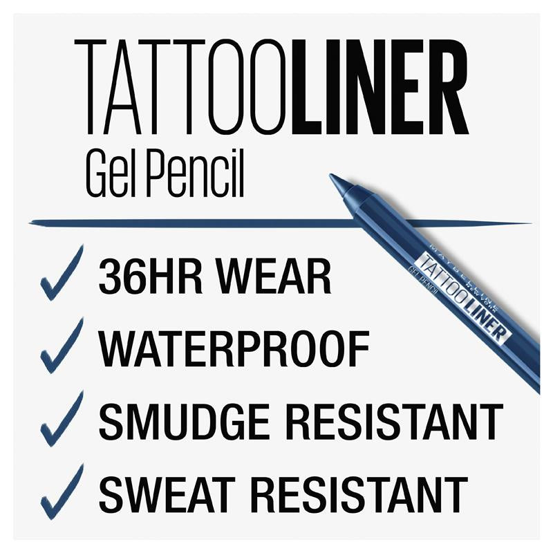 Load image into Gallery viewer, Maybelline Tattoo Gel Eyeliner 900 Deep Onyx

