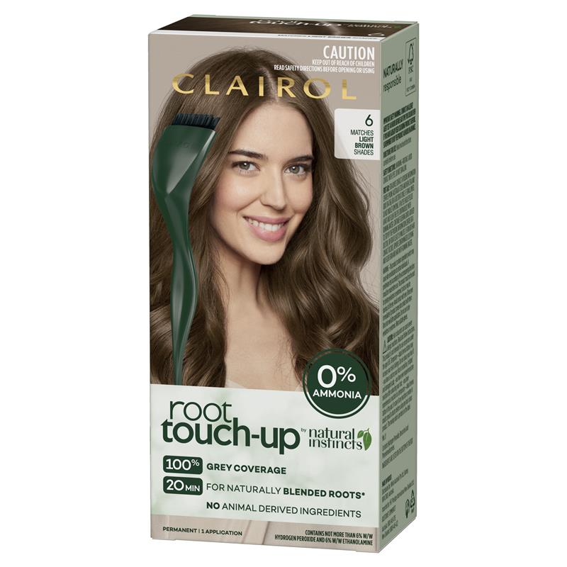 Load image into Gallery viewer, Clairol Root Touch Up Natural Instincts 6 Light Brown Permanent Hair Colour
