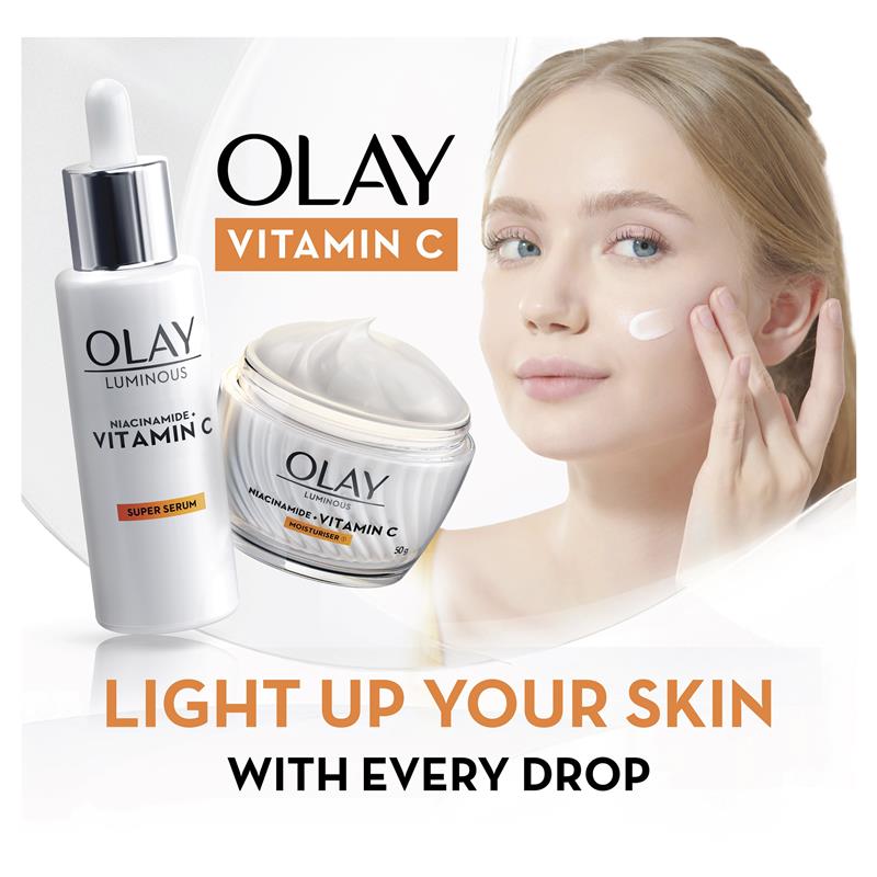 Load image into Gallery viewer, Olay Luminous Niacinamide + Vitamin C Moisturiser 50g

