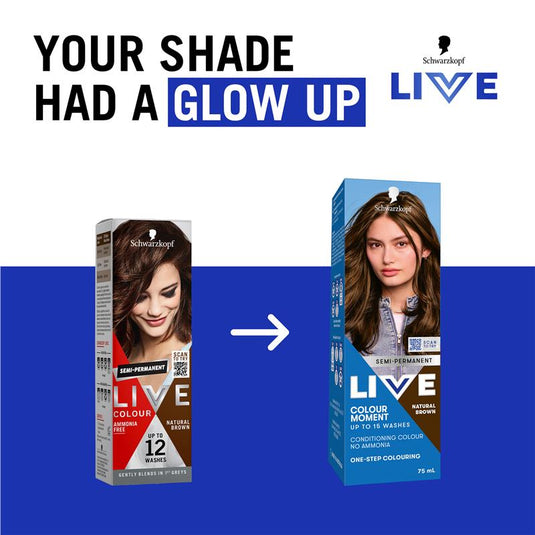 Schwarzkopf LIVE Colour Natural Brown Semi Permanent 75ml