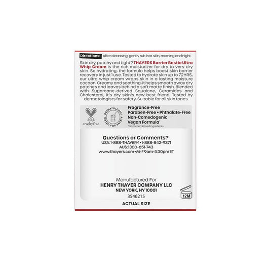Thayers Barrier Bestie Facial Cream 59ml