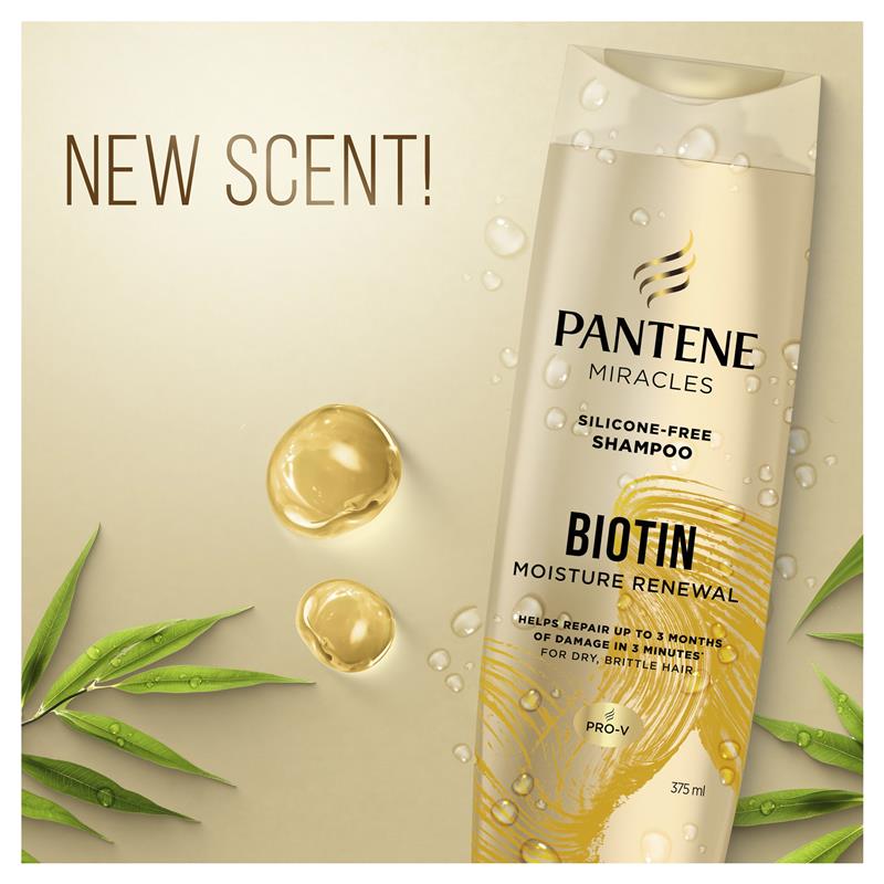 Load image into Gallery viewer, Pantene Miracles Biotin Daily Moisture Renew Shampoo 375ml
