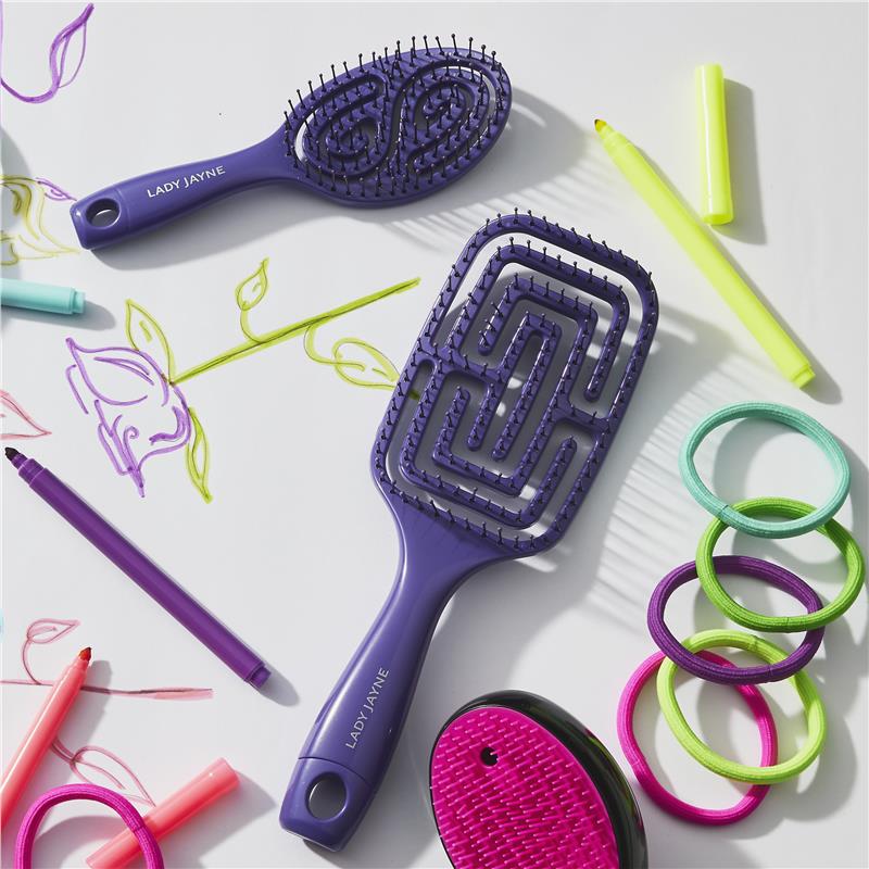 Load image into Gallery viewer, Lady Jayne Flexi Glide Detangling Brush Small

