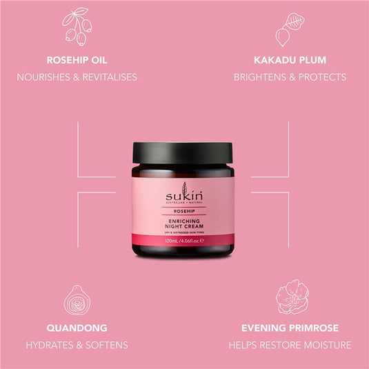 Sukin Rosehip Enriching Night Cream 120ml