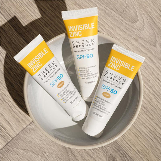 Invisible Zinc SPF 50+ Sheer Defence Facial Moisturiser 50g