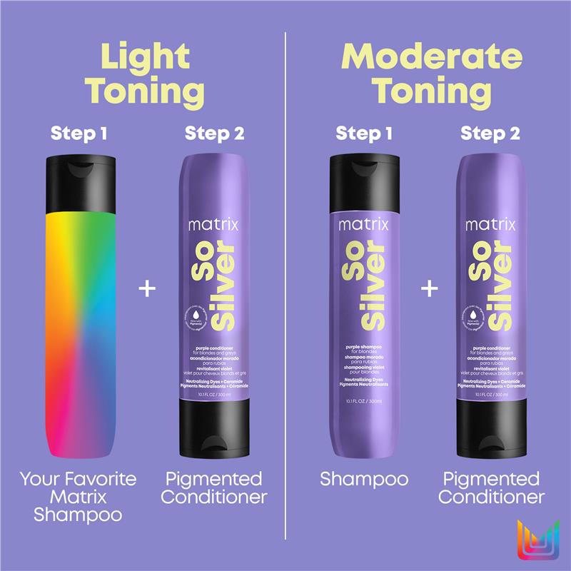 Load image into Gallery viewer, Matrix So Silver Purple Toning Shampoo 300ml
