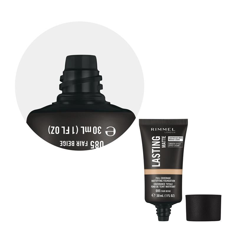 Load image into Gallery viewer, Rimmel Lasting Matte Foundation 085 Fair Beige
