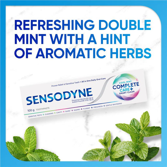 Sensodyne Toothpaste Complete Care + Smart Clean Cool Mint 100g