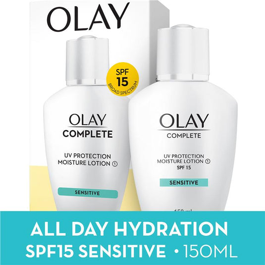 Olay Complete UV Protection Moisturiser Lotion Sensitive SPF15 150mL