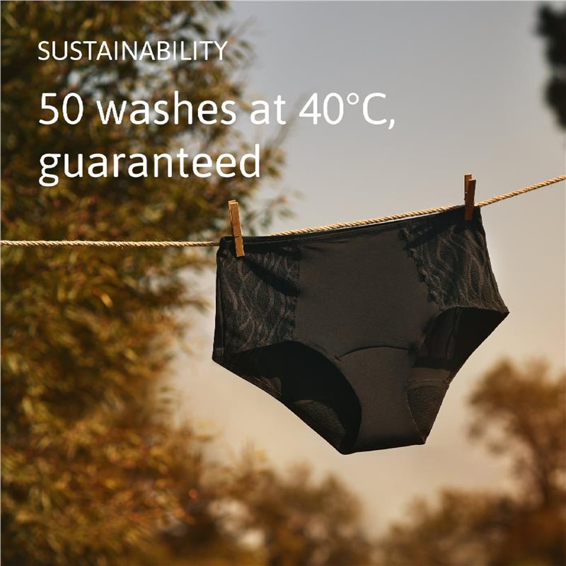 Load image into Gallery viewer, TENA Washable Absorbent Underwear Classic Noir Size 14-16
