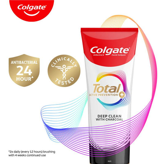 Colgate Toothpaste Total Active Prevention Deep Clean with Charcoal 200g